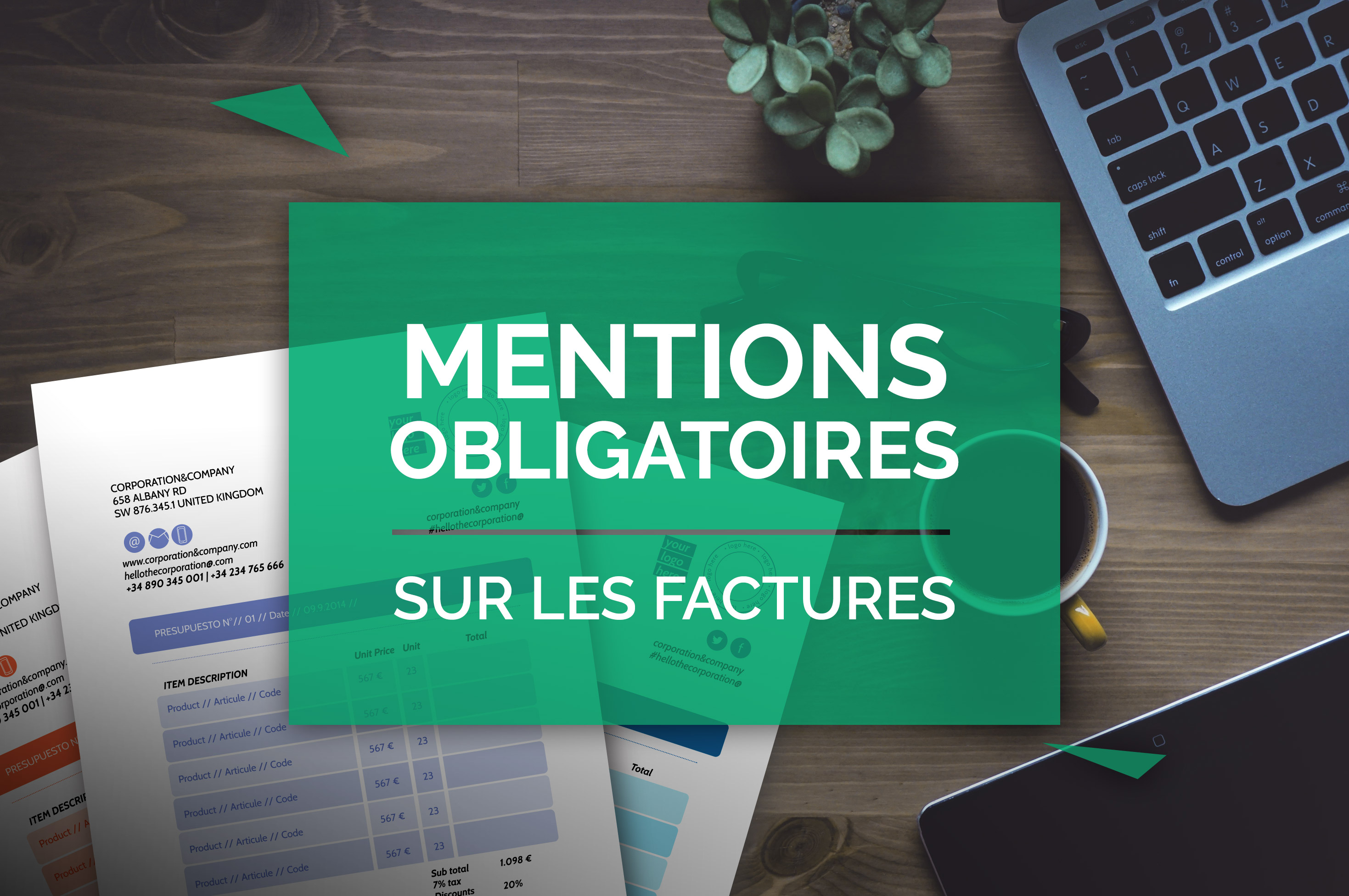 Mentions obligatoires sur les factures